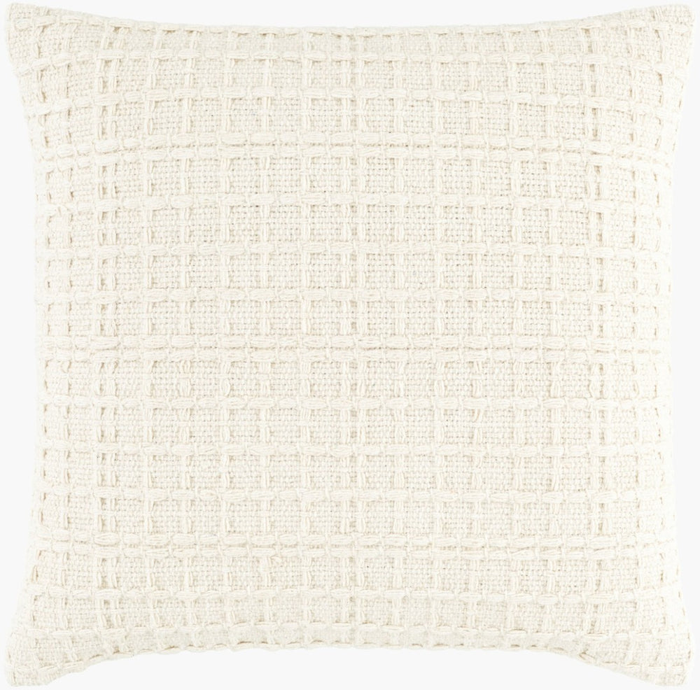 Surya Ivanhore Cotton Square Accent Pillow Handcrafted Texture for Sofas and Bedroom Benches IVH001-2222