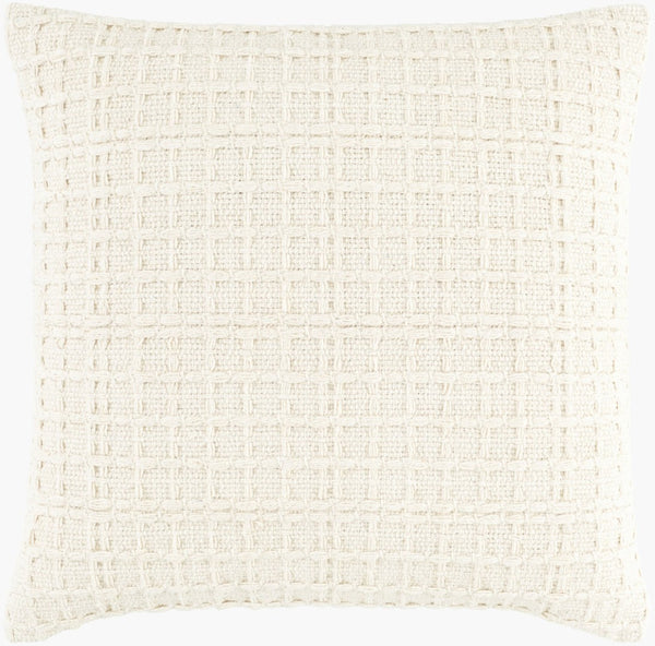 Surya Ivanhore Cotton Square Accent Pillow for Sofa Bed or Chair Artisan Woven Comfort IVH001-1818P