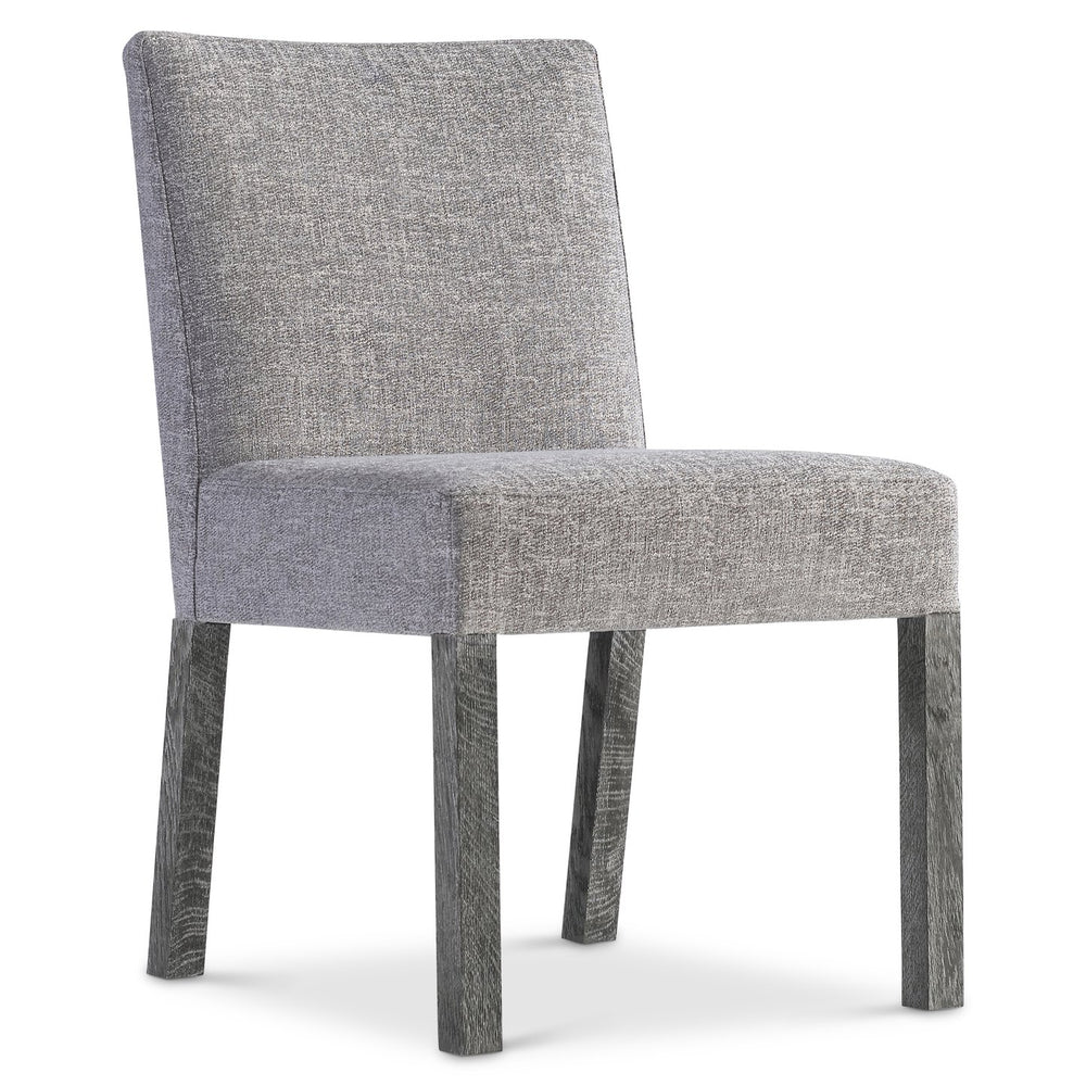 Bernhardt Menton Side Chair - Modern Elegance With Soft Curves And Stylish Sutton Finish For Any Space Grey Fabric 352541