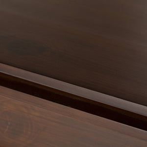 English Elm Artisan 8 Cube Storage Sofa Table – Elegant Russet Brown Wood Design For Versatile Home Organization B136P159472