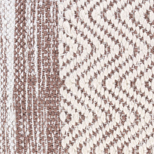 Surya Levi 20"L X 20"W Cozy Hand-woven Accent Pillow - Sustainable Cotton For Timeless Cottage Style Home Medium Brown Cotton,Recycled Pet Yarn,Cotton Ivl001-2020