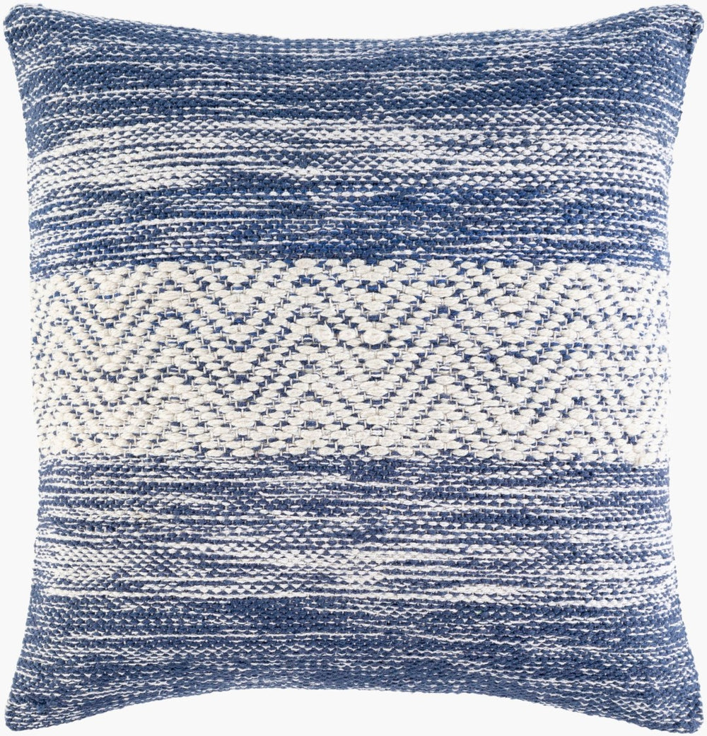 Livabliss Levi Hand-woven Cotton Accent Pillow Artisan Texture for Farmhouse Bohemian Rooms IVL002-2020D