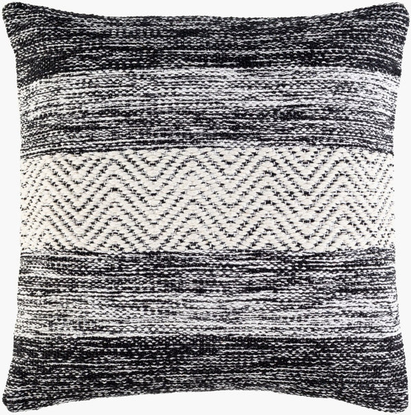 Livabliss Levi Woven Cotton Blend Accent Pillow Eco Friendly Farmhouse Cottage Square Throw IVL003-1818P