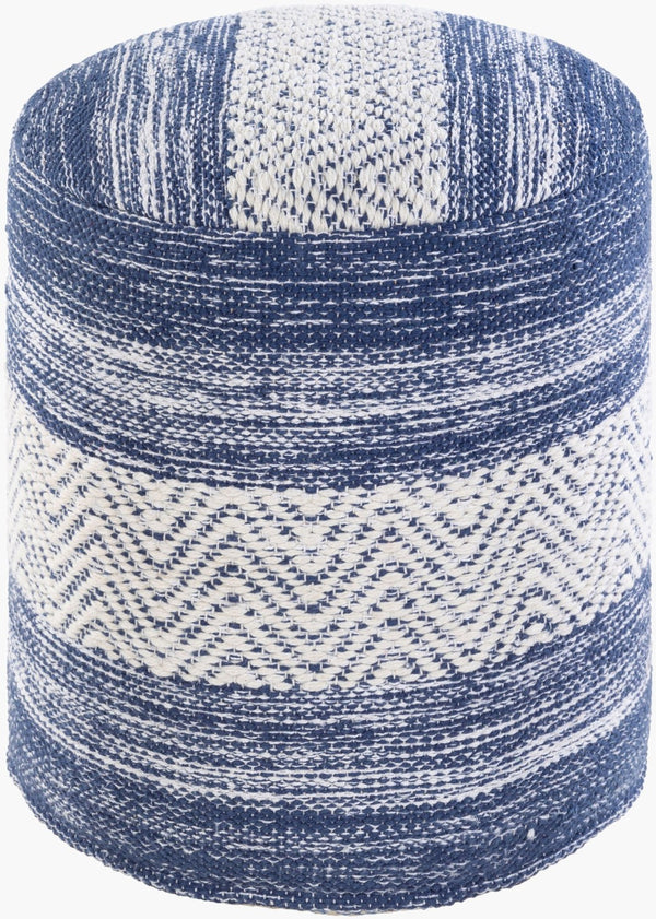 Livabliss Levi Chunky Woven Cotton Cube Pouf Cottage Style Footrest for Living Room Seating IVPF002-161616
