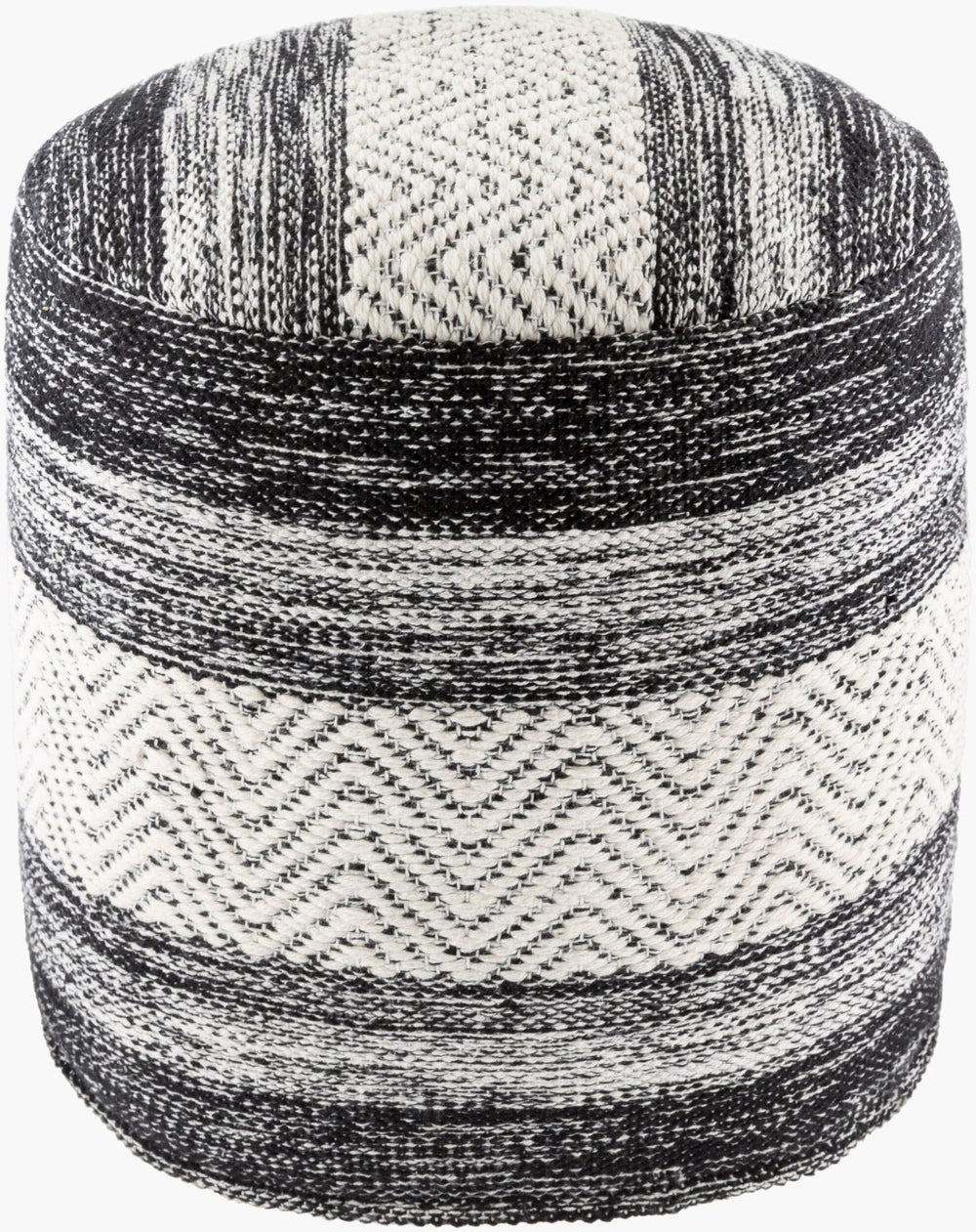 Livabliss Levi Chunky Knit Cotton Cube Pouf Footrest for Bohemian Cottage Living Spaces IVPF003-161616