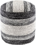 Levi IVPF-003 16"H x 16"W x 16"D Pouf IVPF003-161616 Livabliss Surya