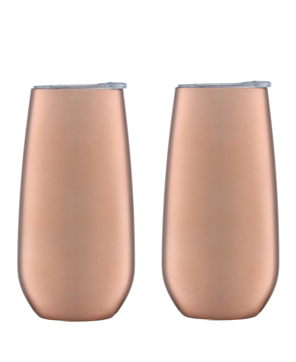 Lenox Cambridge 6 Oz Copper Stainless Steel Champagne Flutes, Set of 2 NO COLOR METAL E956MGTS1BM