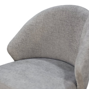 Ivy Upholstered Dining Chairs Set of 2 Rubberwood Base Scandinavian Style Padded Seat
