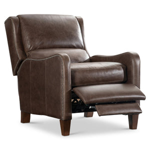 Bernhardt Bernhardt Landon Full Recline Leather Armchair with Nailhead Trim for Living Room 701RLO