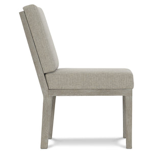 Bernhardt Bernhardt Driftwood Gray Upholstered Side Chair With Cerused Acacia Frame, Rustic Modern Comfort For Dining 306547