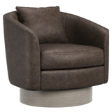 Bernhardt Camino Leather Swivel Chair 202-202 Taupe N5712SL_202-202 Bernhardt