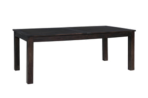 Porter Designs Porter Urban Solid Sheesham Wood Expandable Dining Table With Double Extension Leaf For Modern Homes Gray Wood 07-117-01-4436
