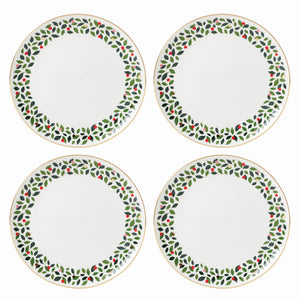 Lenox Kate Spade Evergreen 4-Piece Dinner Plates White, IVORY PORCELAIN 895357