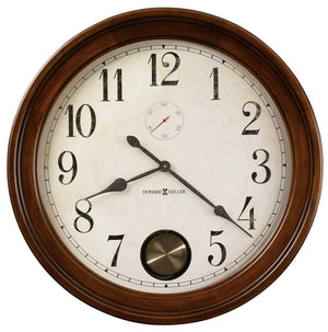 Hekman Furniture 620484 Elegant Hampton Cherry Wall Clock With Antique Pendulum - Timeless Design For Any Space Hampton Cherry Auburn Wall Clock 620484