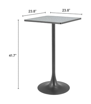 Zuo Modern Spot Bar Table - Modern Design With High-quality Mdf And Steel For A Chic Home Aesthetic Solution Gray Mdf,Steel 110410-zuo-modern