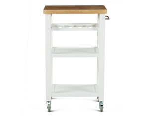 Steve Silver Belden Kitchen Cart White BD150CKW