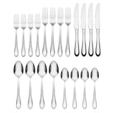 Lenox Hampton Forge Alessi Mirror 20 Piece Everyday Flatware Set, Service for 4 Metallic, STAINLESS METAL 895329