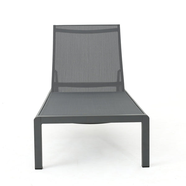 English Elm Christopher Knight Home® - Cape Coral Chaise Lounge Set Of 2 - Modern, Durable & Comfortable For Outdoor Relaxation Spaces 57592.00GRYMP2