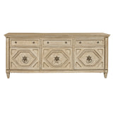 3-Door Entertainment Console with Storage Drawers Natural with Natural finish P301030 Pulaski Furniture