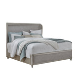 Zoey Upholstered King Shelter Bed Silver with Upholstered Finish P344-BR-K3 Pulaski Furniture