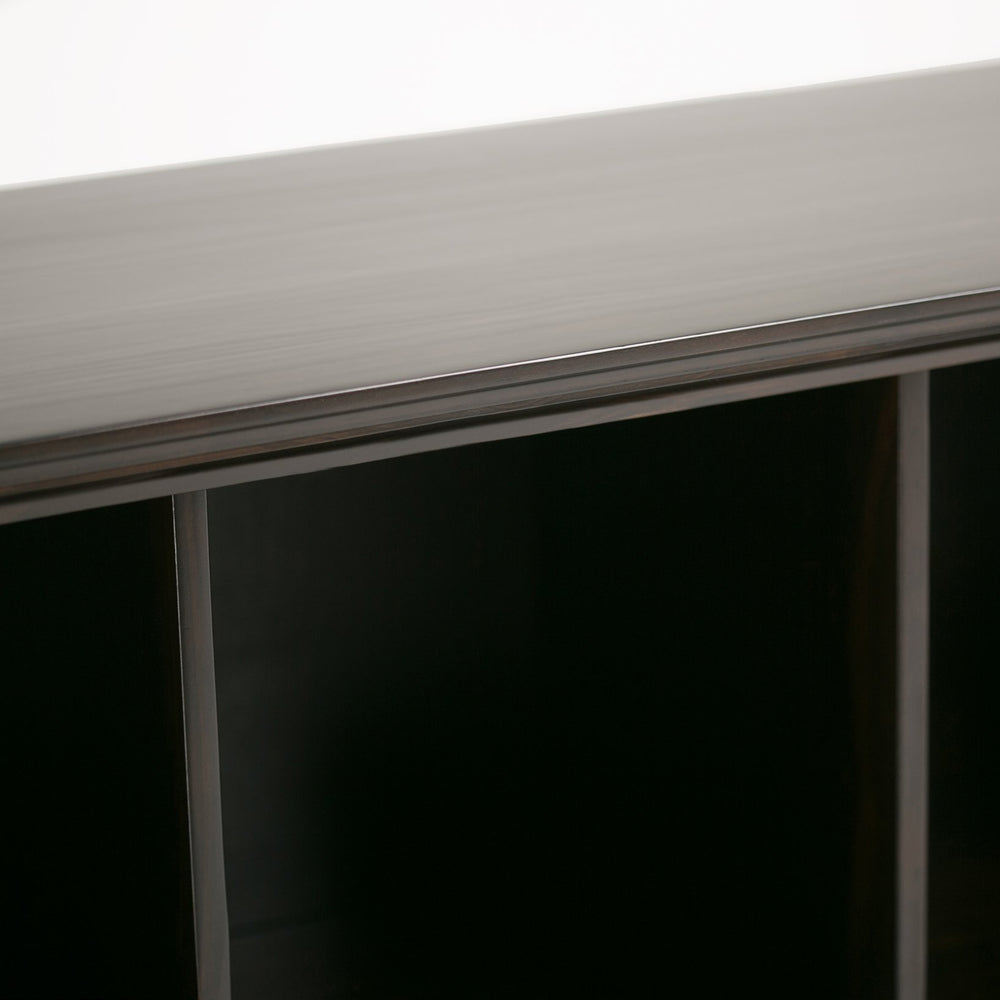 English Elm Amherst 8 Cube Storage Sofa Table - Handcrafted Hickory Brown With Rustic Charm & Versatile Use B136P159436