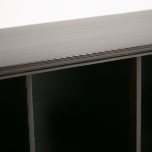 English Elm Amherst 8 Cube Storage Sofa Table - Handcrafted Hickory Brown With Rustic Charm & Versatile Use B136P159436