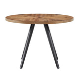 Homelegance By Top-Line Fabrizio Oak Top Black Finish Dining Table Oak MDF