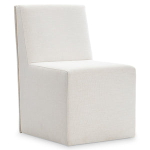 Bernhardt Bernhardt Brasea Sculpted Upholstered Dining Chair with Casters for Modern Interiors 394503