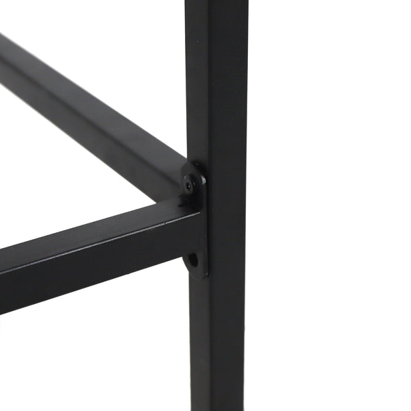 English Elm Christopher Knight Home® - EZRA Outdoor Acacia Bar Stool Set of 2 — Handcrafted Teak Finish Wood Tops, Sturdy Iron Frames Teak+ Black 70262.00