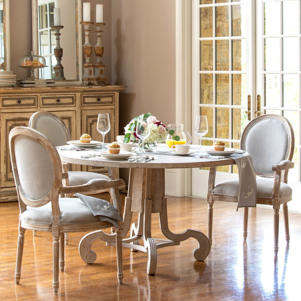 Park Hill White Washed Arm Chair EFS81666