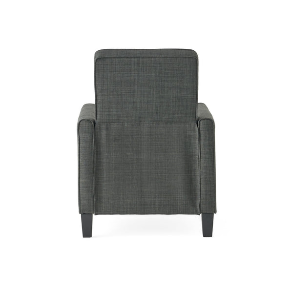 English Elm Christopher Knight Home® - Dark Grey Linen Push Back Chair with Plush Ergonomic Padding, Durable Frame & Breathable Linen Finish 52422.00FPGRN