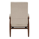 Homelegance By Top-Line Carson 25.75" Wide Mid-Century Modern Recliner Beige Fabric