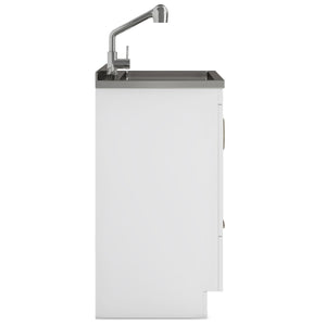 English Elm Cardinal 28" Laundry Cabinet With Deep Stainless Steel Sink & Pull-Out Faucet For Easy Cleanup B136P158792