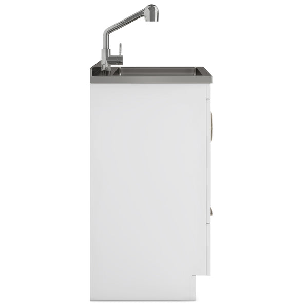 English Elm Cardinal 28" Laundry Cabinet With Deep Stainless Steel Sink & Pull-Out Faucet For Easy Cleanup B136P158792