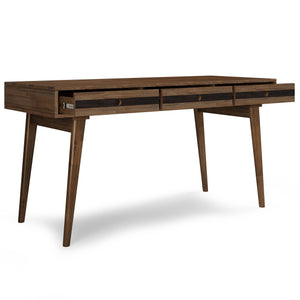English Elm Clarkson Desk - Handcrafted Solid Acacia Wood In Rustic Natural Aged Brown For Home Office Style B136P158778