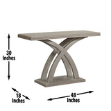 Steve Silver Jocelyn Grey Sofa Table JC200SNG