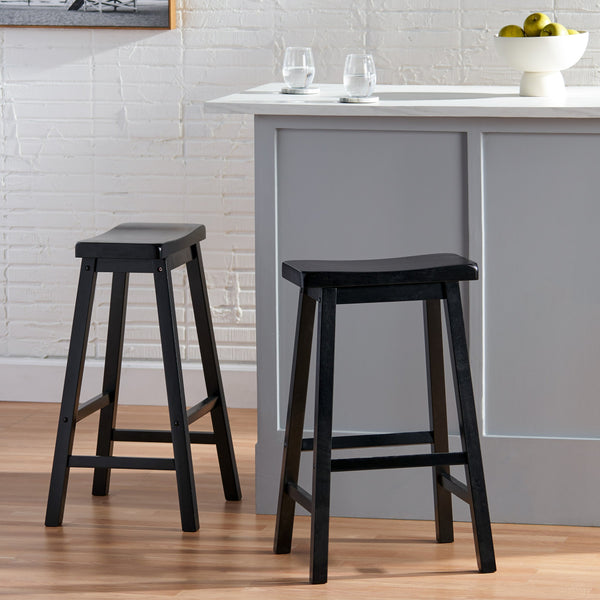 English Elm Pomeroy Saddle Seat Barstool Contoured Counter Height Perch for Kitchen or Home Bar 56484.00