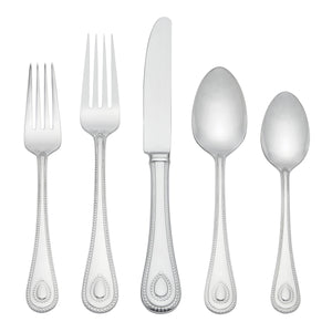 Lenox French Perle 65-Piece Flatware Set Metallic, STAINLESS METAL 829739