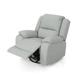 Christopher Knight Home® - Noble House - Malic Classic Tufted Leather Swivel Recliner