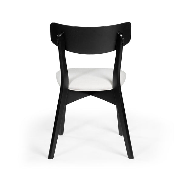 English Elm Christopher Knight Home® - DINING Mid-Century Upholstered Dining Chairs Set of 2 with Rubberwood Splayed Legs and Curved Silhouette Light beige 61760.00OAKLBGE