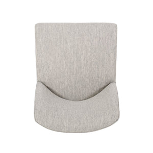 English Elm Dining Chair Set of 2 Solid Wood Textured Fabric Upholstered Farmhouse Modern Style 69408.00FLGRY