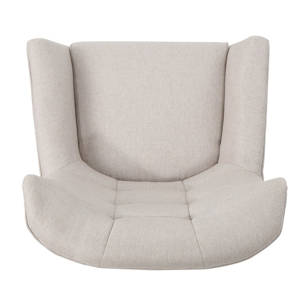 English Elm Club Chair Tufted Back Rubberwood Legs Mid-century Modern Accent Seat for Living Rooms 60751.00WET