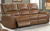 Parker House Swift - Bourbon Power Reclining Sofa And Recliner Brown Top Grain Leather With Match (X) Mswi-31ph-bou