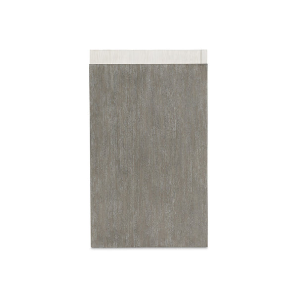 Bernhardt Bernhardt Cerused Acacia Nightstand With Soft-Closing Drawer, Usb Charging And Open Shelf Linen; Light Shale 72"W x 20"D x 34.25"H 306053