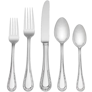 Lenox Venetian Lace 5-Piece Place Setting Metallic, STAINLESS METAL 812652