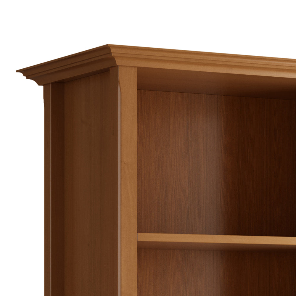 English Elm Amherst 30-Inch Solid Wood Bookcase – Handcrafted Light Golden Brown Storage For Home & Office B136P158329