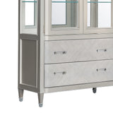 Zoey Two Drawer China Cabinet Base Silver P344300 Pulaski Furniture