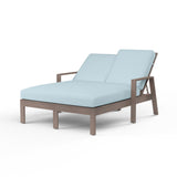 Laguna Double Chaise Lounge in Cast Mist, No Welt SW3501-99-40429 Sunset West