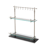 Black Marble and Iron Bistro Rack