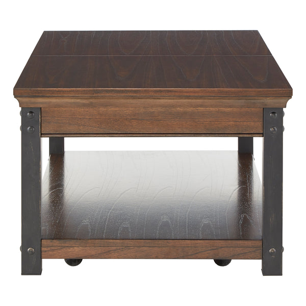 Homelegance By Top-Line Beniz Wood Finish Lift-Top Coffee Table Brown Wood